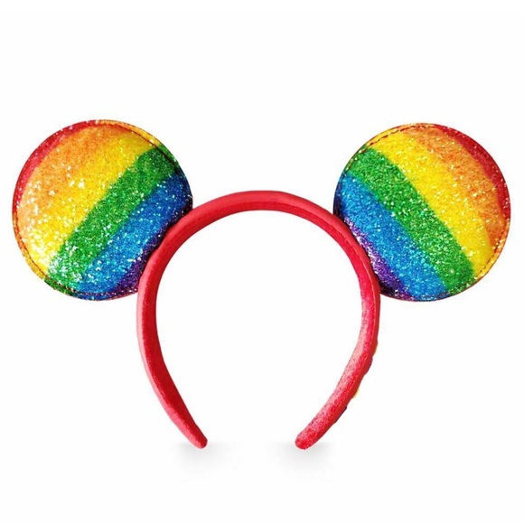 Disney Mickey Mouse Rainbow Collection Glitter Ear Headband - Picture 1 of 9